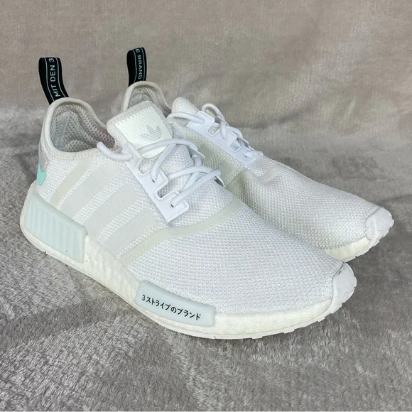 adidas gazelle silver green womens adidas Nmd R1 Cloud White Acid Red (Women's)